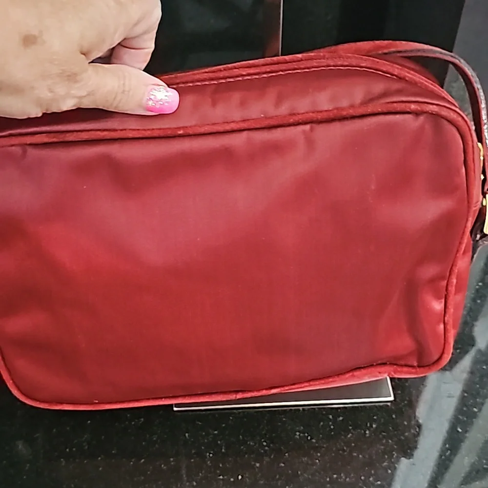 Fendi/fendi bag/Leather seude and nylon/Fendi 80s Vintage authentic Crossbag - Picture 4 of 10